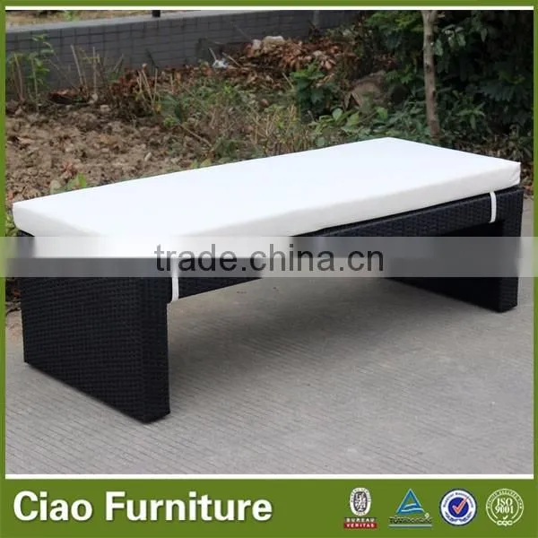 Rattan outdoor lounge bed / outdoor bench