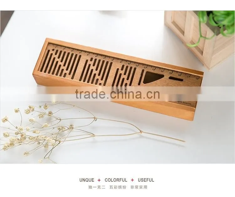 Customized Unfinished Wood Pencil Box With Sliding Lid factory price box