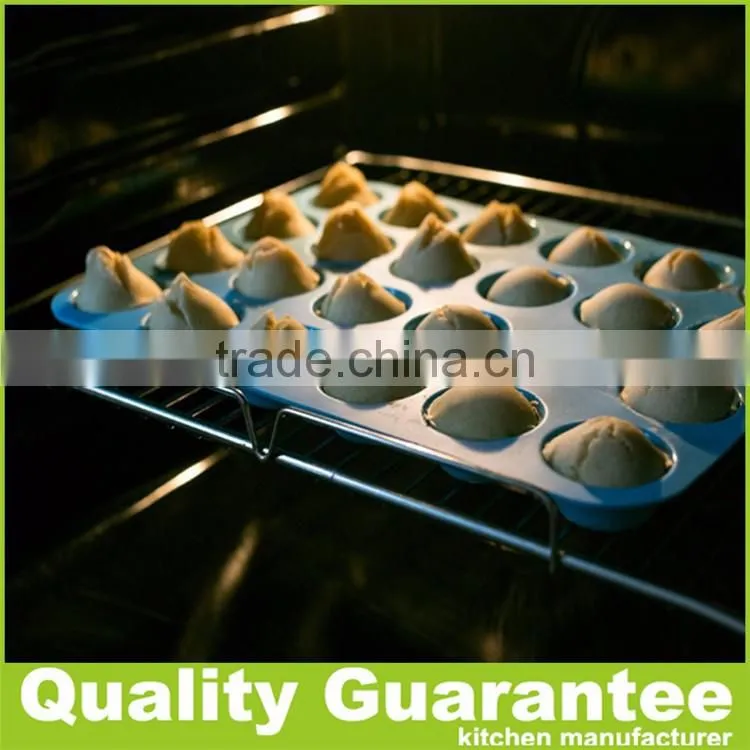 24 holes mini round silicone Muffin Pan easy cake mold microwave oven cake pan cookie pan