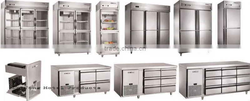 Sing-temperature Direct-coolong Upright Kitchen Refrigerator Freezer