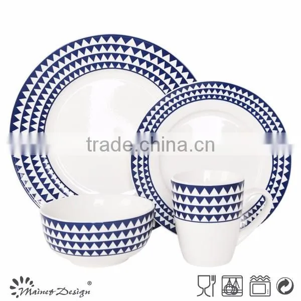 white high quality ceramic porcelain popular design latest dinner set
