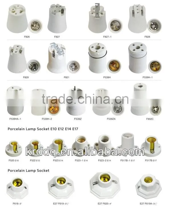 E27 batten ceramic lampholder with factory price