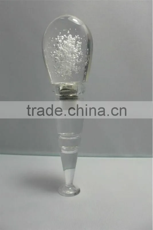 2014 Dongguan LED plastic silicone rhinestone decorative wine stoppers
