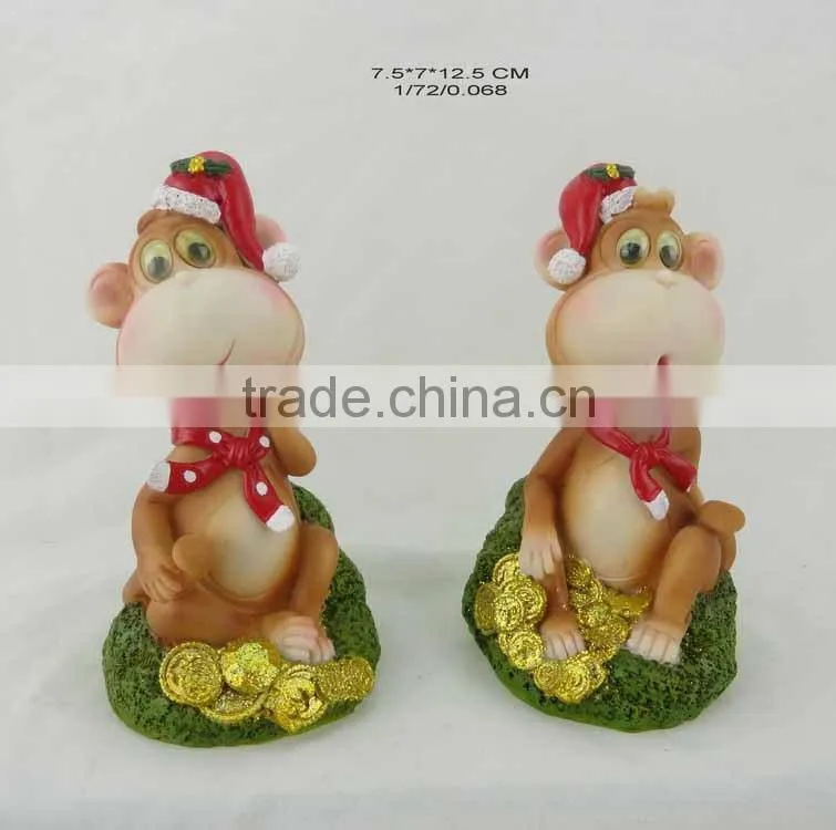2016 Polyresin Decoration symbol monkey For Russian New Year