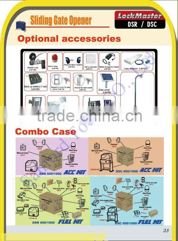 Automatic Solar Electric Sliding Gate Motor with Remotes