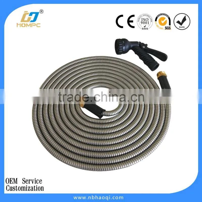 Watering stainless steel garden flexible hose