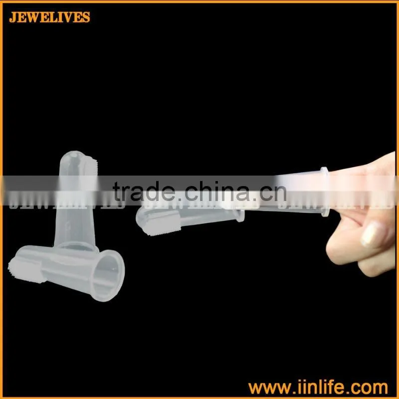 transparent silicone baby brush/silicone baby finger toothbrush/silicone children toothbrush