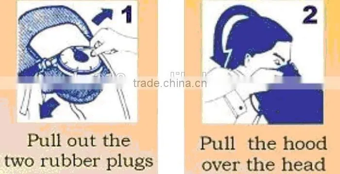 XHZLC60 Gas mask escape hood