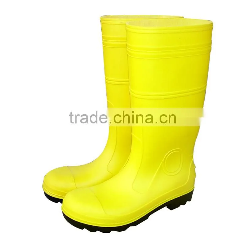 pvc safety shoes rain boots working gumboots supply