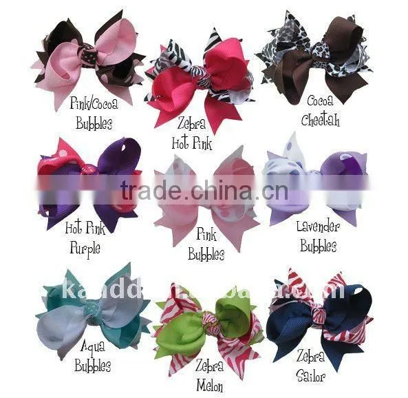 4inch ribbon bows/hair bows/grosgrain ribbon bow