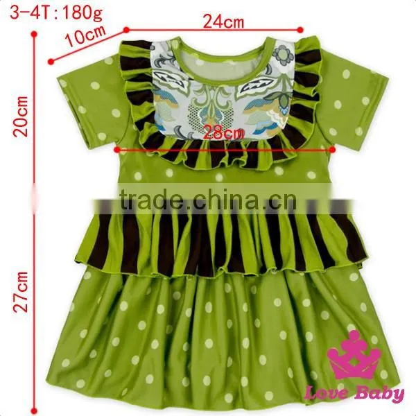 Solid Color Soft Cotton Beautiful Girl Casual Wear Smocking Short Sleeve Tops