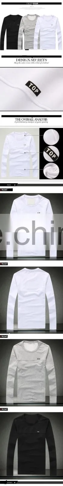 2016 New fashion embroidery Logo Solid Color Custom T Shirts, T Shirt design for men blank 100 cotton made shirt