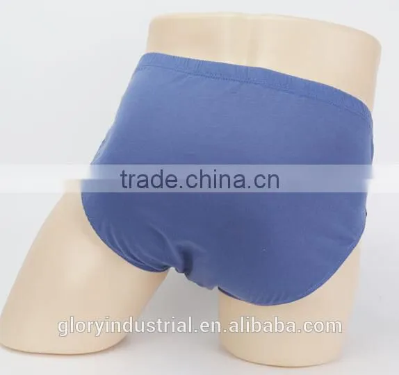 100%cotton breathable men's boxer briefs underwear