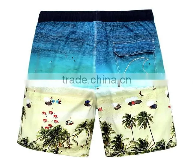 2017 custom mens 100% polyester swim shorts sublimated mens no brand shorts wholesale