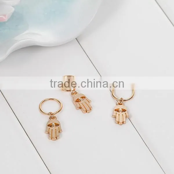 Cheap Wholesale Round Gold Plated Zinc Based Alloy Hair Accessories Findings
