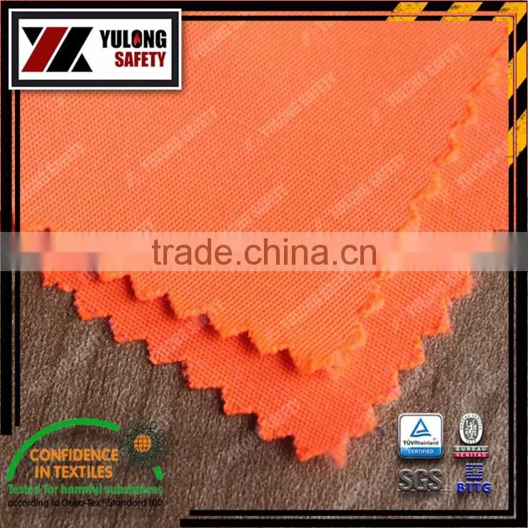 EN471 high visibility orange fabric for clothing used in roadway