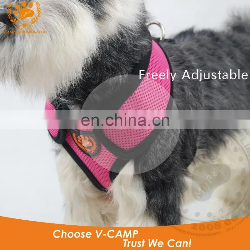 "My pet" mesh harness in red color
