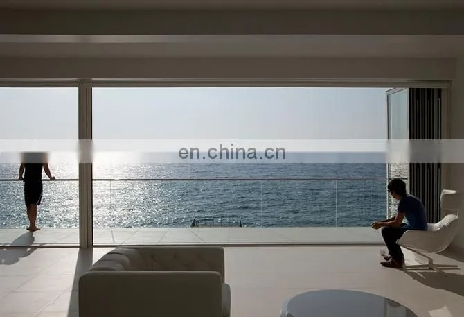 Balcony Frameless Glass Balustrade with Aluminium U Channel