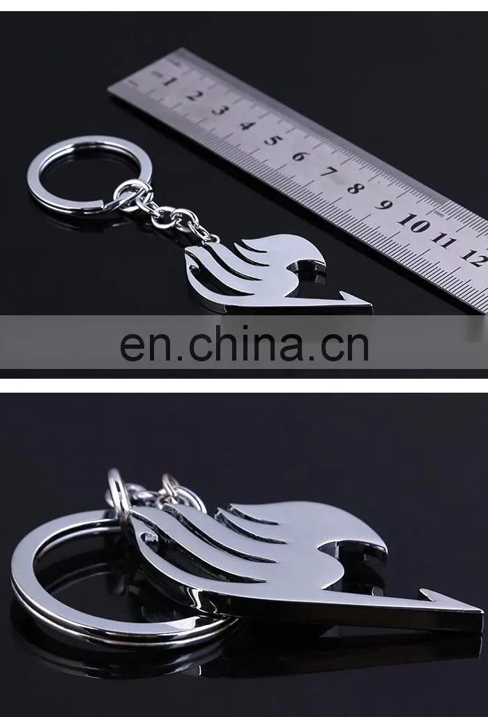 Fairy Tail Silver Key Chain Wholesale New Anime Key Chain Fairy Tail Key Chain