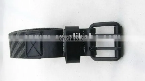 Fashion Canvas Belt With Leather For Men Mens Leather Jeans Belt