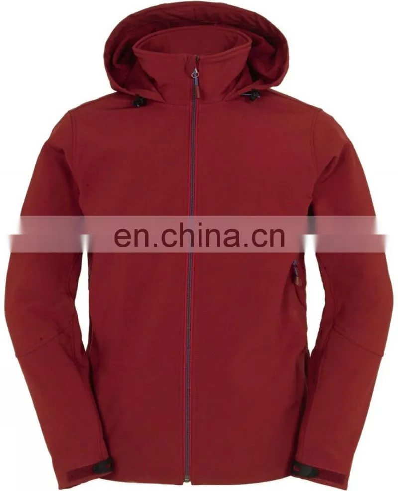 High quality Nylon soft shell fabric mens V neck golf jacket with customized logo