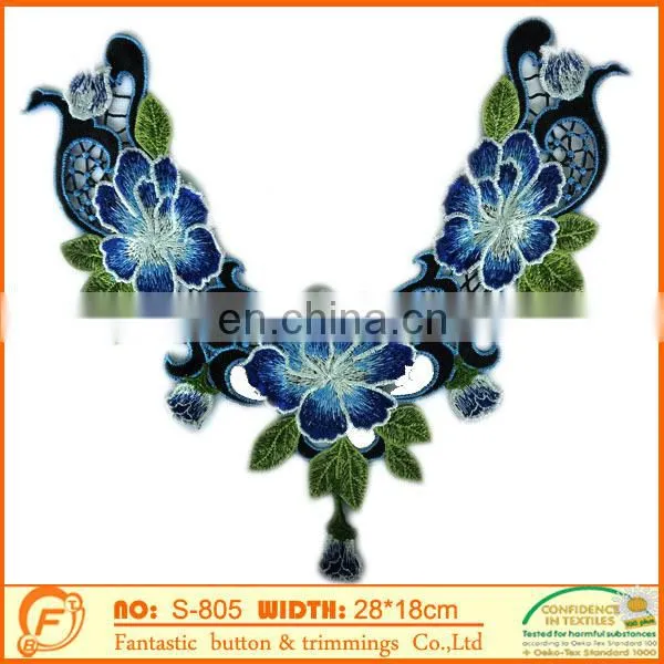 flower shape cotton lace collar for sew on women dressing clothings