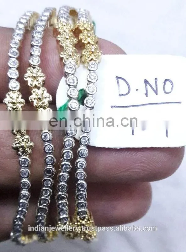cz stone jewelry bangles exporter, bridal zircon bangle manufacturer