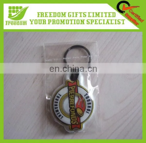 PVC LED Flashlight Keychain