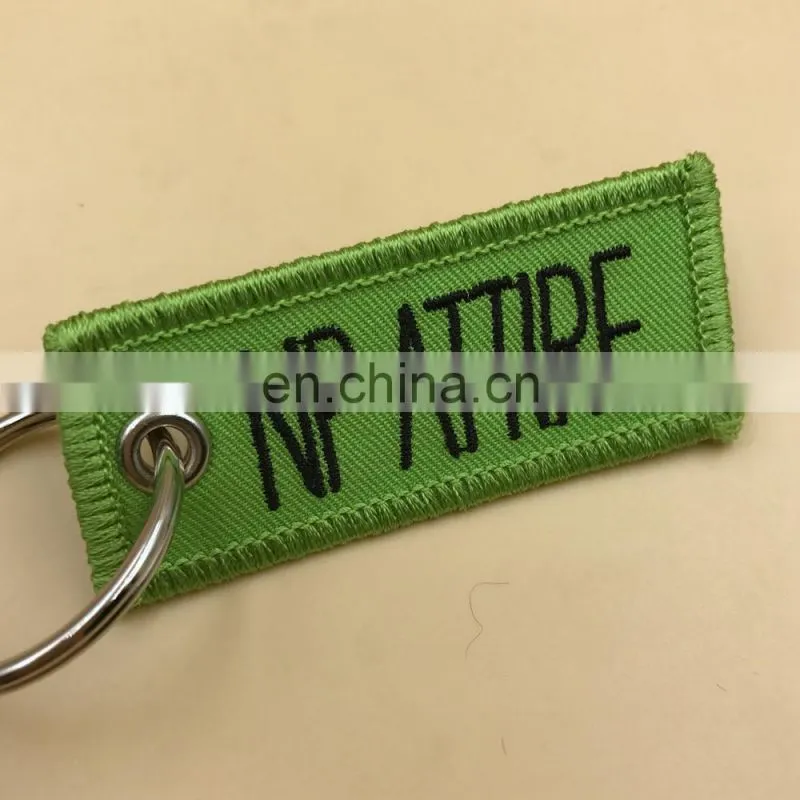 customized tag flights ribbon car woven key tag