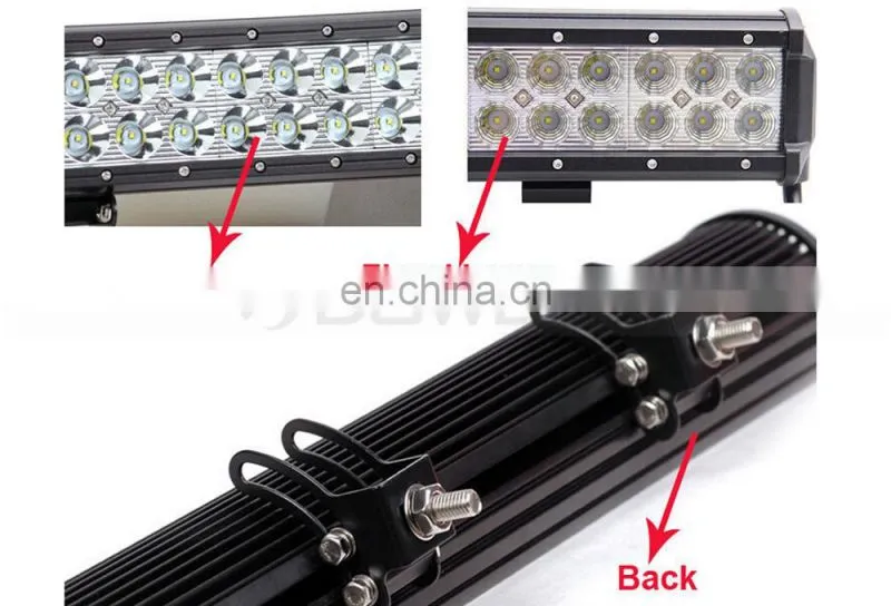 Tractor Boat OffRoad 4WD 4x4 Truck SUV ATV 20" inch 126W LED Work Light Bar