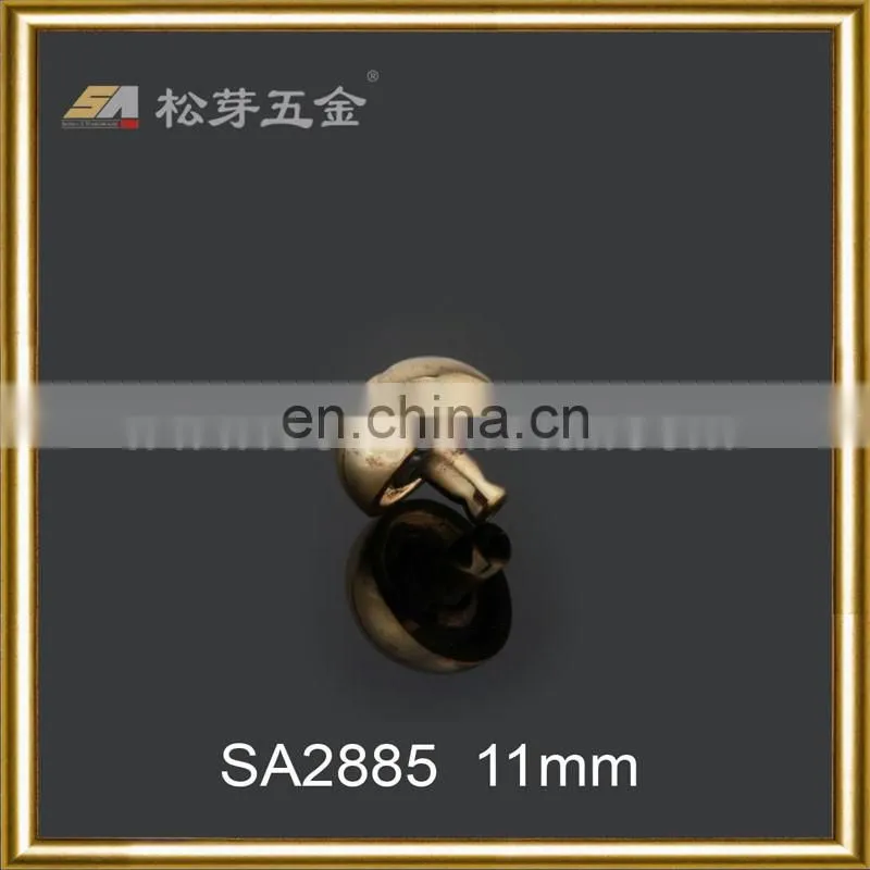 Dongguan hardware accessory metal purse rivets, mushroom head rivet new fashion 2016