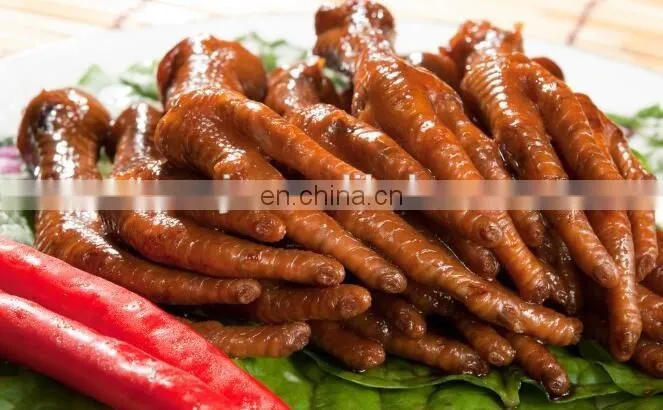Automatic Chicken Feet Processing Line / Chicken Feet Peeling Machine in Russia