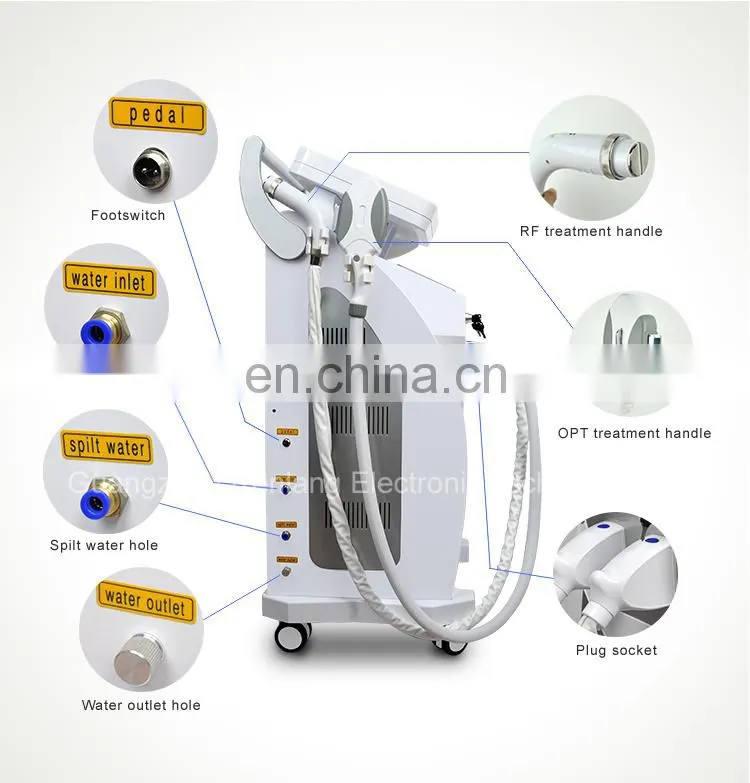 3 IN 1 IPL LASER RF hair removal skin rejuvenation beauty salon equipment with CE