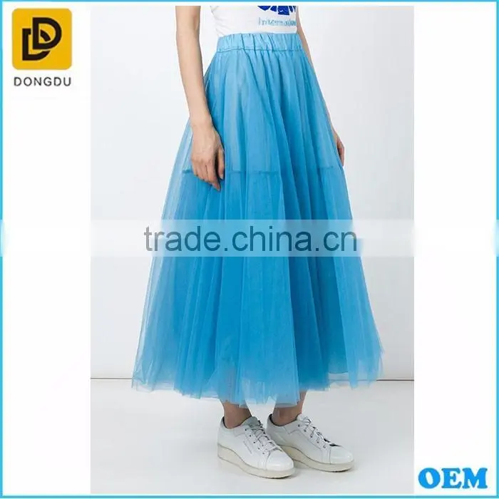 oem elegant woman suit summer prom midi Tulle skirt cheap tutu skirt wholesale the most beautiful ball skirt for girls