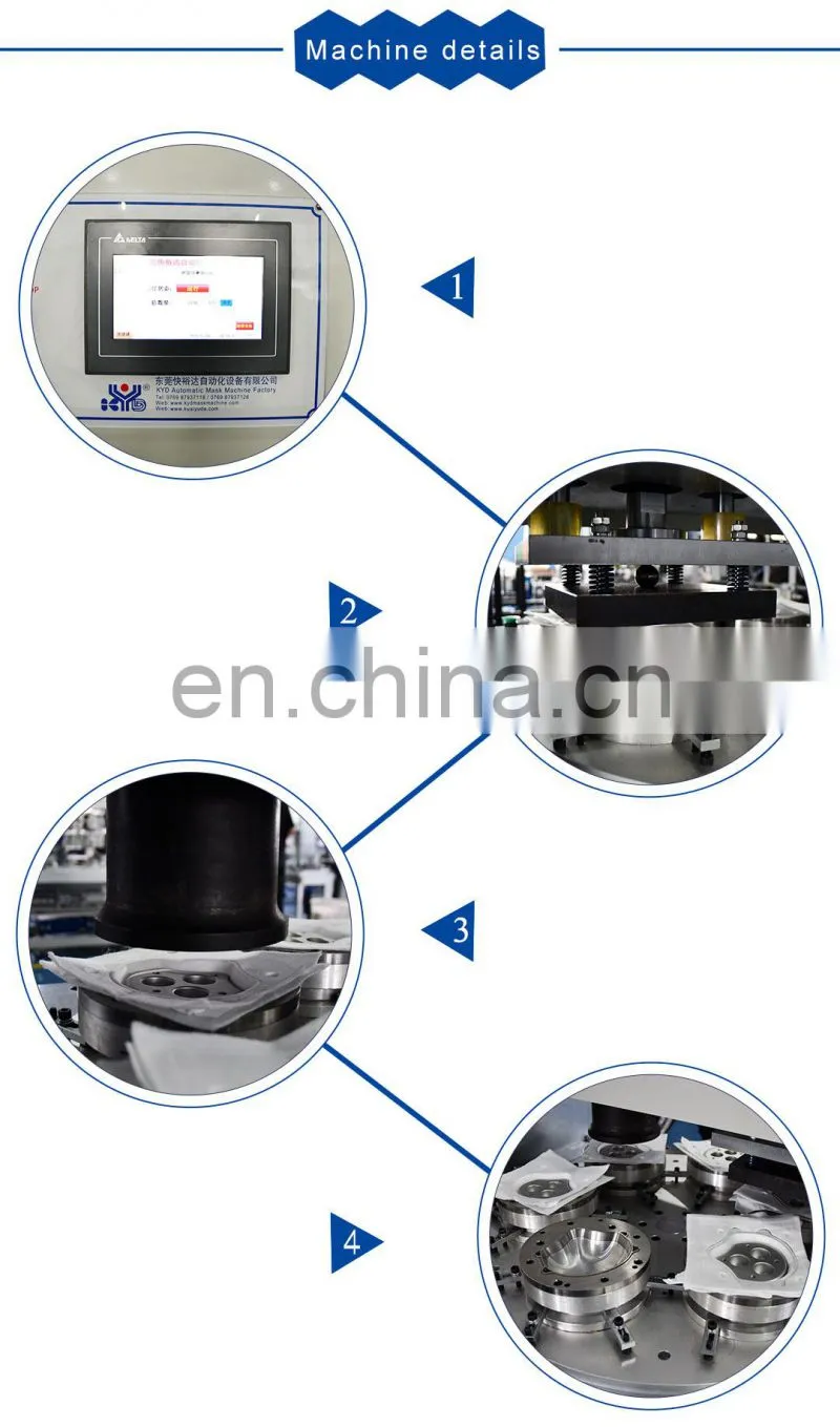 2021 High Quality N95 Cup Mask Welding and Cutting Making Machine In China