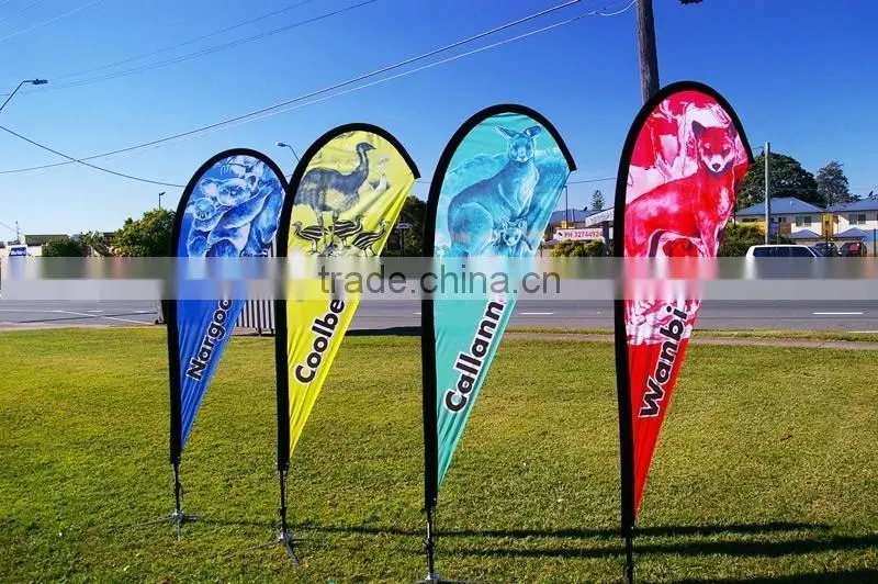 2016 custom feather flags flying beach flags, custom golf putting green flags