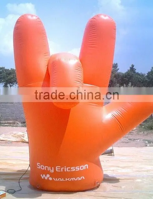 custom advertising PVC inflatable gesture shape for sale