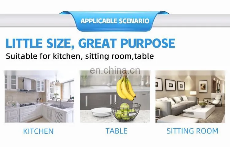 Countertop Metal Steel Wire Vegetables Fruit Bowl Banana Holder Kitchen Rack Storage Fruit Basket Metal