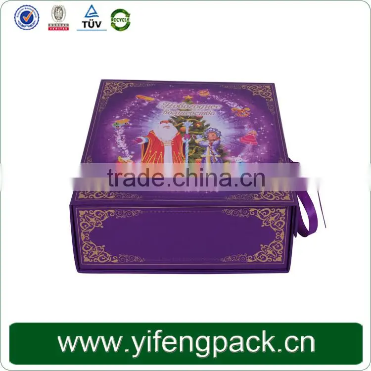 Wholesale custom printed Decorative China recycled handmade empty Christmas gift boxes