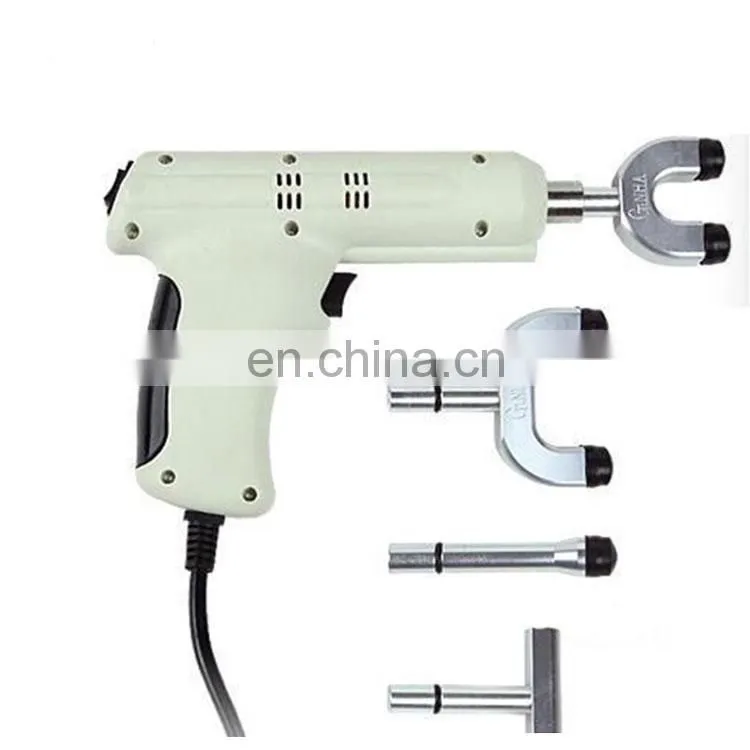 White Electric Chiropractic Adjusting Tool Therapy Spine Activator Correction Massager