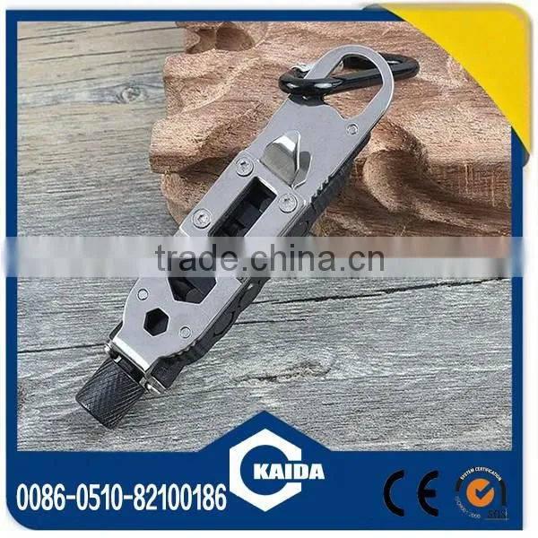 Mini pocket stainless steel outdoor tool multifunction slot and phillips screw driver