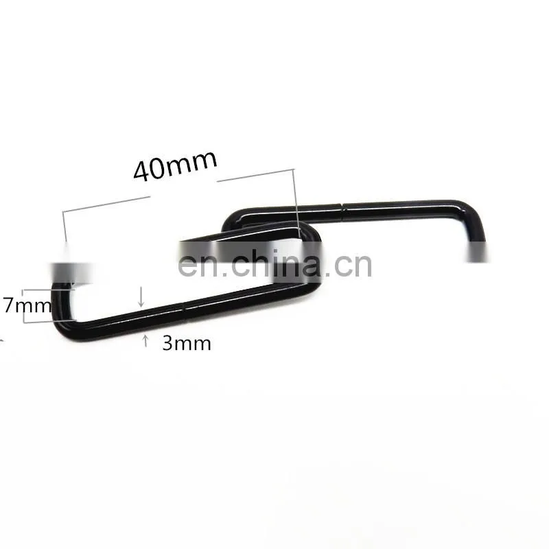 Metal Open Square Ring For Bags