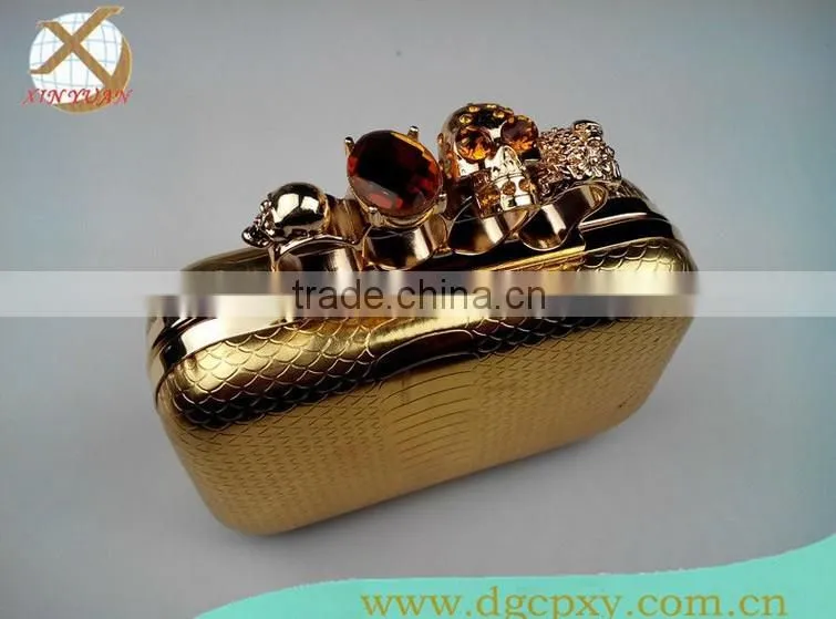 New fashion !Wholesales cheap skull finger minaudieres clutch bags