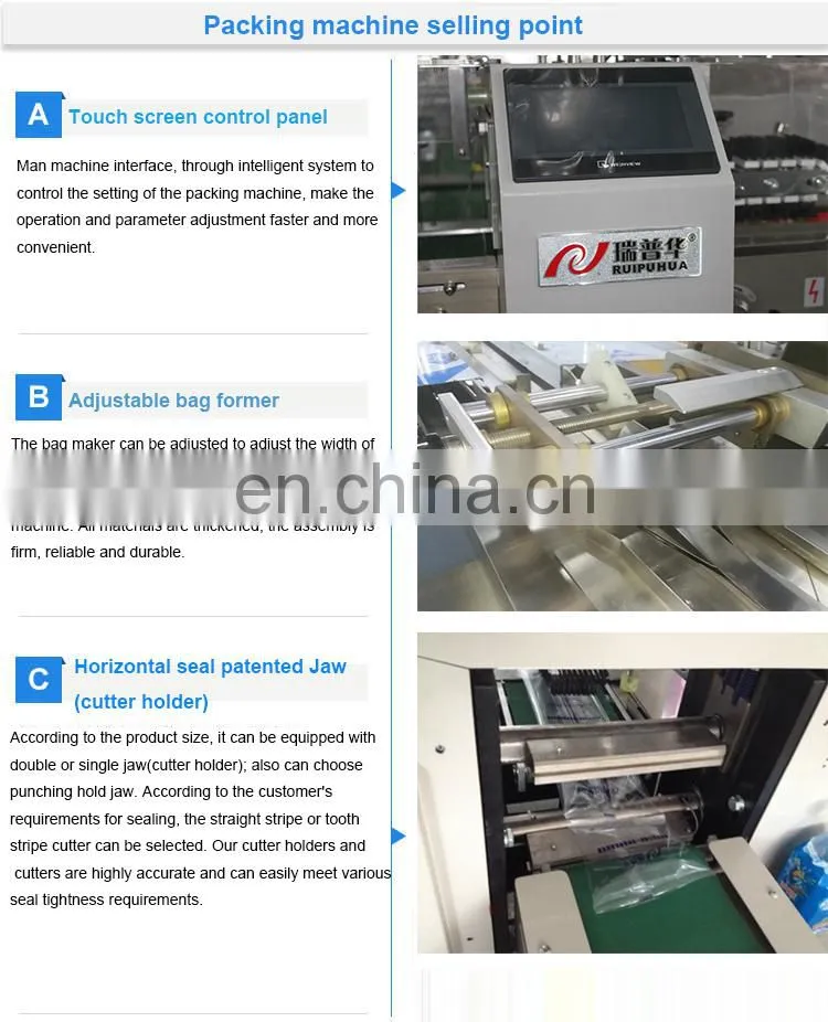 Waffle roll automatic packing puffed bar packaging machine in individual package