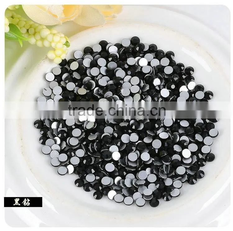Wholesale world stone dmc / garment decoration hot fix rhinestone hematite color