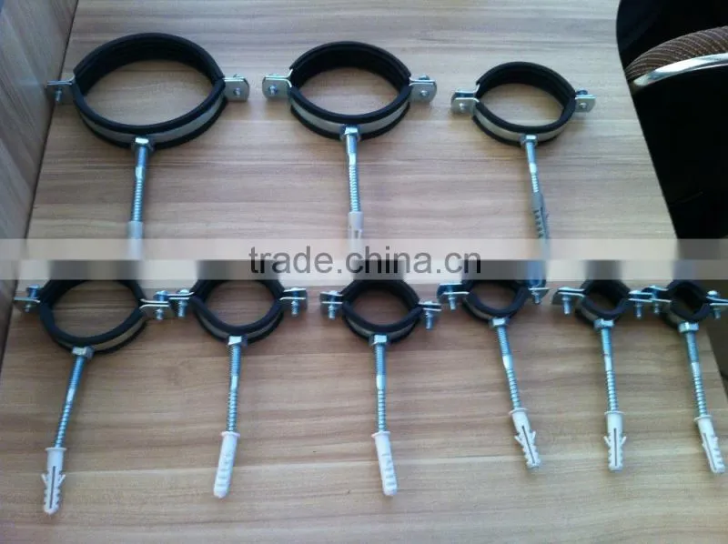 steel galvanized with rubber iron clamp