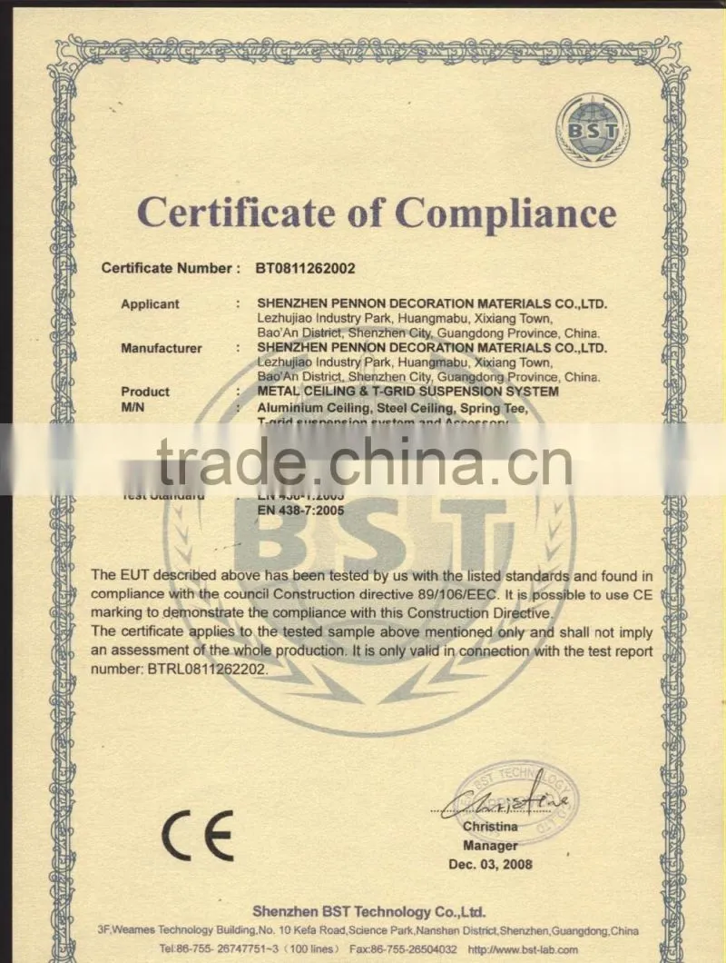 Aluminum Composite Panel Honeycome Ceiling
