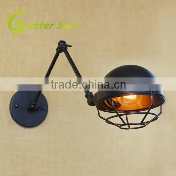 Hot Selling Modern Black Iron LED Wall Mount Lamp for Bedroom Reading