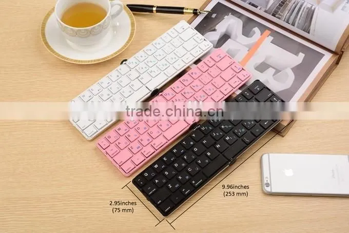 Mini portable wireless keyboard for smart tv,folding Wireless Bluetooth Mini Keyboard For Android & Windows & IOS