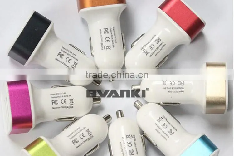 new products 2016 qc2.0 car charger, usb car charger for charging mobile phone/tablet/MP3 devices china supplier free sample